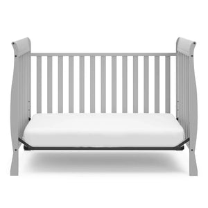 Pebble Gray Convertible Crib, GREENGUARD Gold Certified for Safe Nursery