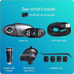 Dashcam with Unlimited Cloud Storage, Parking Mode, Night Vision