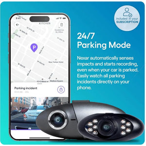 Dashcam with Unlimited Cloud Storage, Parking Mode, Night Vision