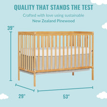 Load image into Gallery viewer, Gold Certified 5-in-1 Convertible Crib - Natural Finish