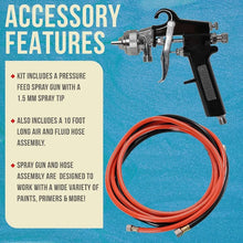 Load image into Gallery viewer, TCP Global Pressure Tank Paint Spray Gun - 1.5mm Nozzle, 2-1/2 Gal. Pressure Pot Combo