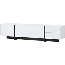 Load image into Gallery viewer, Floor-to-Ceiling 80&quot; TV Stand - Stylish Console Table w/ Glossy UV Finish