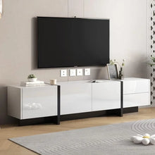 Load image into Gallery viewer, Floor-to-Ceiling 80&quot; TV Stand - Stylish Console Table w/ Glossy UV Finish