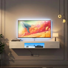 Load image into Gallery viewer, 63&quot; Media Console Entertainment Center - 16 Color LED Lights, Wall-Mount 70&quot; TV