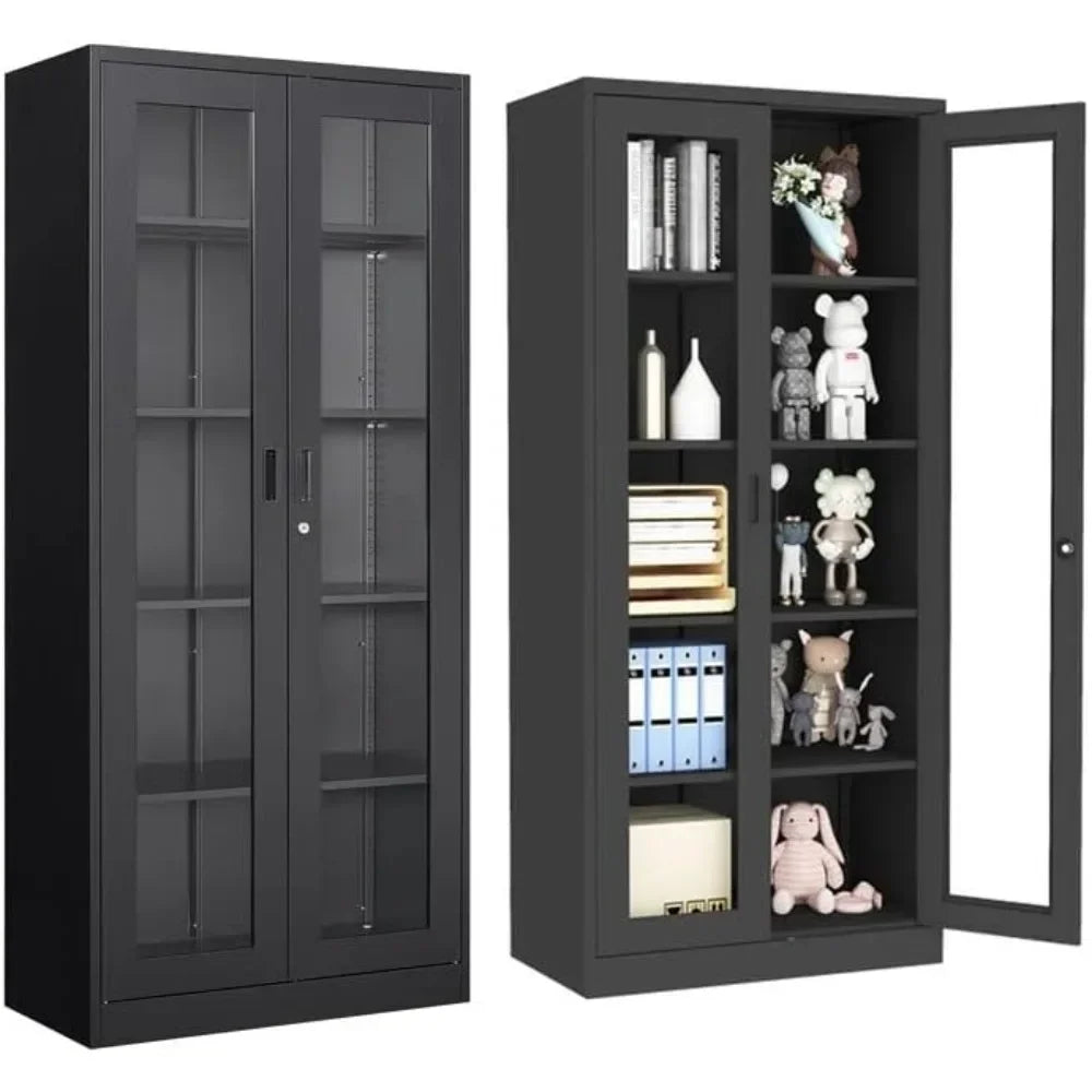 Glass Display Cabinet Bookcase - 71