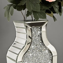 Load image into Gallery viewer, Showcase Dried Flowers in Stunning 26.8&quot; Crushed Diamond Mirrored Floor Vase