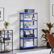 Load image into Gallery viewer, 4-Pack 5-Tier Metal Utility Shelves - Adjustable Garage Storage Shelving Unit