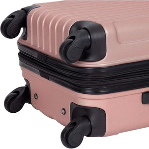 Expandable Midtown 4-Piece Luggage Travel Set - Rose Gold