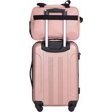 Load image into Gallery viewer, Expandable Midtown 4-Piece Luggage Travel Set - Rose Gold