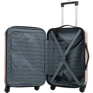 Expandable Midtown 4-Piece Luggage Travel Set - Rose Gold