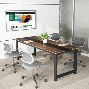 Spacious 70.8" Modern Computer Desk | Large Office Writing Table Workstation