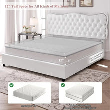 Load image into Gallery viewer, &quot;Upholstered Platform Bed Frame with 4 Storage Drawers - Heavy Duty Mattress Base