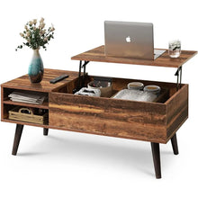 Load image into Gallery viewer, Wood Lift-Top Coffee Table - Hidden Compartment, Adjustable Shelf, Dining Table