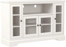 Load image into Gallery viewer, Universal TV Stand - Fits Up to 58&quot; Flat Screens, 52 Inch White Entertainment Center