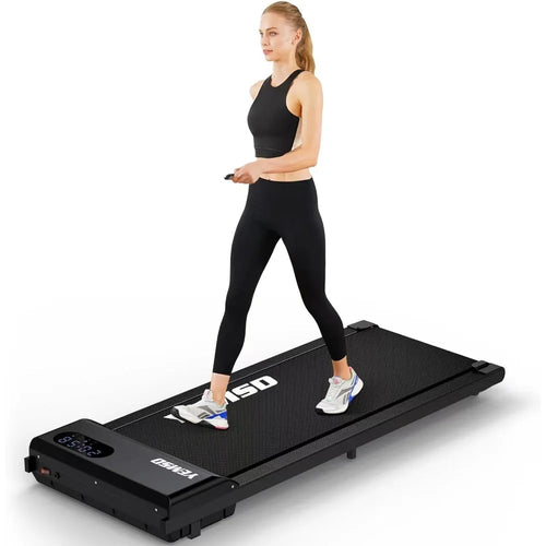 Compact Under Desk Treadmill | 2.25HP Walking Pad with LED Display, Remote Controller