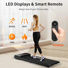 Load image into Gallery viewer, Compact Under Desk Treadmill | 2.25HP Walking Pad with LED Display, Remote Controller