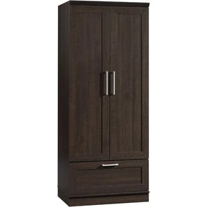 Wardrobe/Storage Cabinet - Oak Veneer, 28.98" L x 20.95" W x 71.18" H