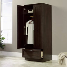 Load image into Gallery viewer, Wardrobe/Storage Cabinet - Oak Veneer, 28.98&quot; L x 20.95&quot; W x 71.18&quot; H