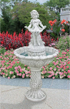 Load image into Gallery viewer, Outdoor Water Fountain - Nearly 4ft Tall Abigail&#39;s Bountiful Apron Garden Decor