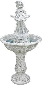 Outdoor Water Fountain - Nearly 4ft Tall Abigail's Bountiful Apron Garden Decor