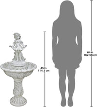 Load image into Gallery viewer, Outdoor Water Fountain - Nearly 4ft Tall Abigail&#39;s Bountiful Apron Garden Decor