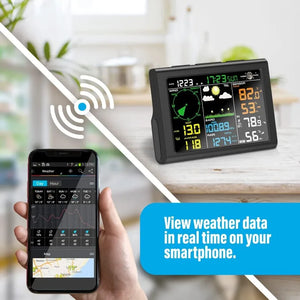 Wireless Weather Station w/ Outdoor Sensor, Rain Gauge, Weather Forecast