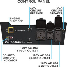 Load image into Gallery viewer, Powerful 4650 Peak Watt Portable Generator - RV Ready, Gas-Powered, CO Sensor