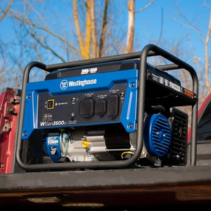 Powerful 4650 Peak Watt Portable Generator - RV Ready, Gas-Powered, CO Sensor