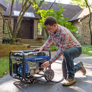 Powerful 4650 Peak Watt Portable Generator - RV Ready, Gas-Powered, CO Sensor