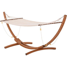 Load image into Gallery viewer, &quot;Heavy Duty Wooden Hammock with Stand - Rainbow Bed for Single Person, Patio/Backyard