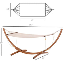 Load image into Gallery viewer, &quot;Heavy Duty Wooden Hammock with Stand - Rainbow Bed for Single Person, Patio/Backyard