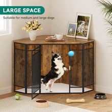 Load image into Gallery viewer, Wooden Dog Kennel Furniture - 43.7 Inch End Table for Family Pet Crate