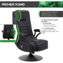 Load image into Gallery viewer, PC Gaming Chair with Headrest Speakers, Backrest Subwoofer, Padded Armrests