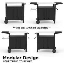 Load image into Gallery viewer, Outdoor BBQ Cart with Storage: XL Grill, Bar Patio Kitchen Cabinet