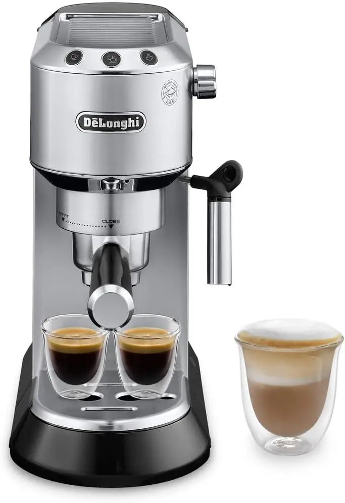 De'Longhi Dedica EC680M Espresso Machine: Coffee/Cappuccino Maker, Milk Frother