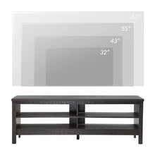 Load image into Gallery viewer, Black Wood Farmhouse TV Stand 65 Inch TV Cabinet 55-60 inch TV Living Room