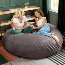 Load image into Gallery viewer, 6 Foot Large Bean Bag Chair for Adults | Charcoal