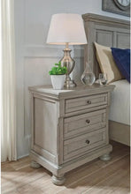 Load image into Gallery viewer, Signature Modern Traditional 2 Drawer Nightstand, Light Gray Bedroom Furniture