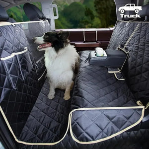 100% Waterproof Backseat Cover Dog Seat Covers, 4-in-1 Floor Dog Hammock for Ford Crew Cab