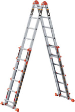 Load image into Gallery viewer, Extension Ladder, 6-Step A-Frame 22 Ft Anti-Slip, Folding, 330 lbs Load