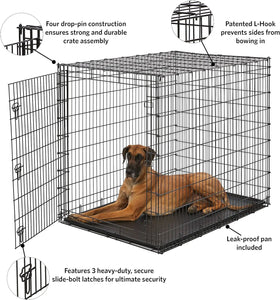 SL54DD Single Door Dog Crate for XXL Dogs - Great Dane, Mastiff, St. Bernard