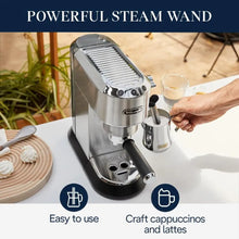 Load image into Gallery viewer, De&#39;Longhi Dedica EC680M Espresso Machine: Coffee/Cappuccino Maker, Milk Frother