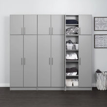 Load image into Gallery viewer, Light Gray 2 Door Standing Storage Cabinet Home Office Utility Closet