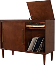 Load image into Gallery viewer, TV Stand Mahogany Mid-Century Modern Media Console, Elegant Design