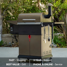 Load image into Gallery viewer, Wood Pellet Grill Smoker with PID Technology | Auto Temperature Control