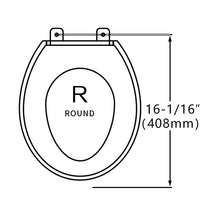 Load image into Gallery viewer, White Round AC Toilet Seat Smart Unlimited Warm Water Rear &amp; Front Wash LED Light