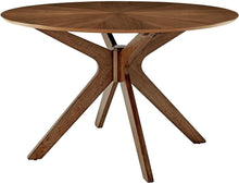 Load image into Gallery viewer, 47&quot; Round Wood Dining Table | Walnut Finish