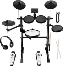 Load image into Gallery viewer, Electronic Drum Set Kit for Adults Beginners, 8 inch Mesh Snare, Electric Drums with Rim Shot and Cymbal Choke