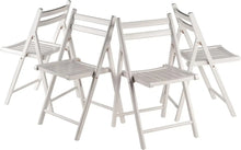 Load image into Gallery viewer, White Folding Chair Set, Medium Size, 4 Pieces