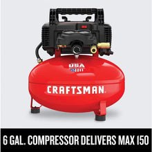 Load image into Gallery viewer, 6 Gallon Pancake Compressor Combo Kit 3 Tool CMEC3KIT Power &amp; Hand Tools